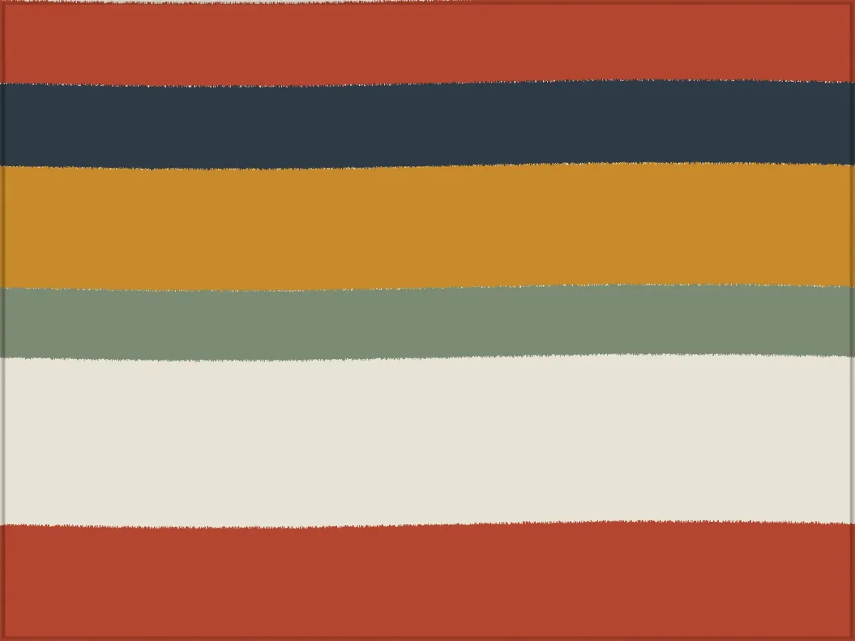 Colour Field I - Ochre and Vermilion